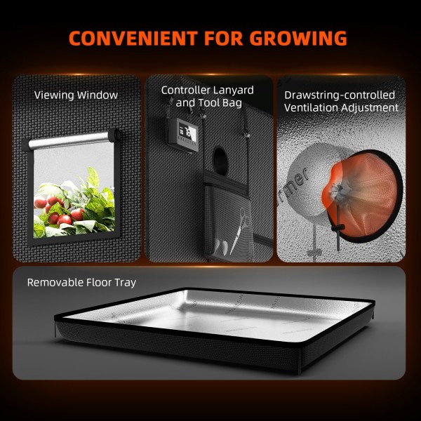 Гроубокс (Grow Tent) Spider Farmer 240*240*200 cm 